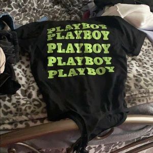 Playboy short  sleeve bodysuit